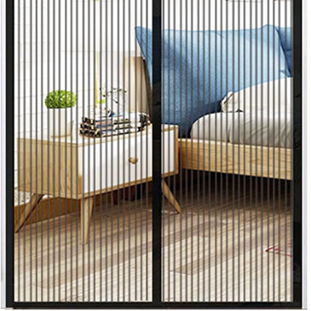 Black Magnetic Screen Door 35"x86"